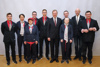 v.l.: Patrick Oriold, Ute Zeilinger, Susanne Kramer, Johannes Binder, Fabian Schneider, Landeshauptmann Mag. Thomas Stelzer, Lea Gschwandtner, Herbert Stephan Maier, Jürgen Winter und Günter Mayrhuber