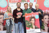 v.l.: Lena Steger, Campaignerin Global 2000, Wolfgang Pfoser-Almer, Geschäftsführer WearFair+mehr, Landesrat Rudi Anschober, Norbert Rainer, Regionalstellenleiter Klimabündnis OÖ, Konrad Rehling, Geschäftsführer Südwind