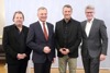 Landeshauptmann Thomas Stelzer (2.v.l.) mit der Dreier-Geschäftsführung der TOG: Hermann Schneider, Markus Poschner und Thomas Königstorfer (v.l.:)