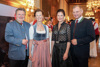 Wiens Bürgermeister Michael Ludwig mit Gattin Irmtraud Rossgatterer, und Oberösterreichs Landeshauptmann Thomas Stelzer mit Gattin Bettina Stelzer-Wögerer.