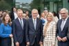 Staatssekretärin Claudia Plakolm, LH Thomas Stelzer, Bundespräsident Alexander Van der Bellen,  Verteidigungsministerin Klaudia Tanner und Gemeindebund-Präsident Alfred Riedl.