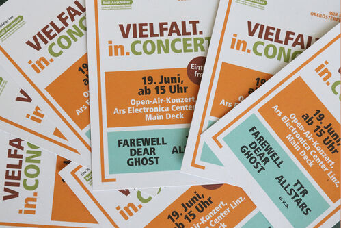 Einladungsfolder VIELFALT.in.CONCERT, WIR SIND OBERÖSTERREICH