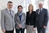 v.l.: Mag. Dr. Alfred Klampfer, FH-Prof. Mag.a Dr.in Tanja Jadin, Landeshauptmann-Stellvertreterin Mag.a Christine Haberlander und Peter Eiselmair, MAS, MSc