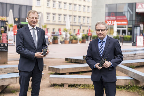 Landeshauptmann Thomas Stelzer und Landesrat Wolfgang Klinger.