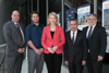 v. l.: Education Group-Geschäftsführer Peter Eiselmair, MAS, MSc, Philipp Eibl, BEd, NMS der Kreuzschwestern Linz, LH-Stellvertreterin Mag. Christine Haberlander, Prof. Dr. mult. Wassilios E. Fthenakis und FI Prof. Mag. Andreas Riedl, Bildungsdirektion OÖ.