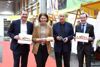 LRin Michaela Langer-Weniger bei der Präsentation der kulinarischen Genüsse anlässlich der Messe „Guten Appetit“ gemeinsam mit Messepräsident Alfred Frauscher und Bürgermeister Bernhard Zwielehner.