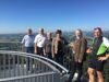 Anton Primetshofer, Obmann Touristenklub Strudengau, Landesrat Max Hiegelsberger, Tanja Neudorfhofer, Vizebürgermeisterin Grein, Landesbäuerin LAbg. ÖRin Annemarie Brunner, NR Nikolaus Prinz und Johann Barth, Vorsitzender Tourismusverband Grein