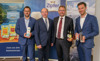 v.l.: Leitung Marketing und PR Gmundner Molkerei Georg Braun, Landesrat Max Hiegelsberger, Regionaler Verkaufsdirektor Zipfer Bier Christian Payrhuber und CEO Spitz GmbH Walter Scherb