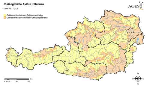 Risikogebiete Aviäre Influenza