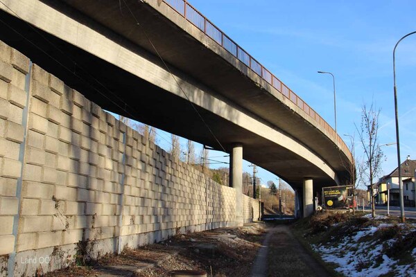 Baufeld B143 Westbahnbrücke Vöcklabruck