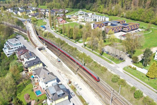 Baufeld B143 Westbahnbrücke Vöcklabruck