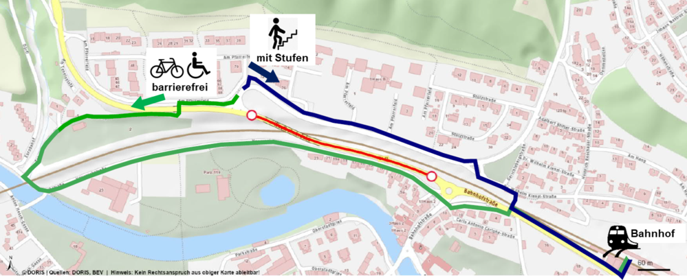 Umleitungsplan Fußgeher& Radfahrer