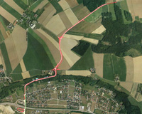 L 1354, Sierninghofener Straße, Bestandsausbau Lange Gasse, 2. Bauabschnitt, Orthophoto 