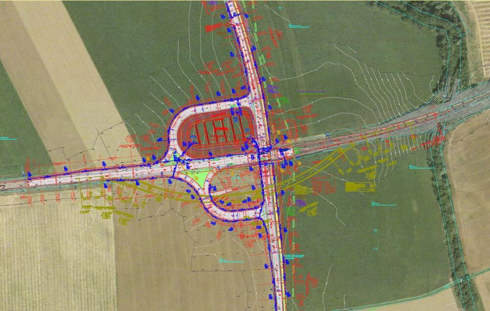 B148 Altheimer Straße, Knoten Obernberg, Übersichtslageplan 