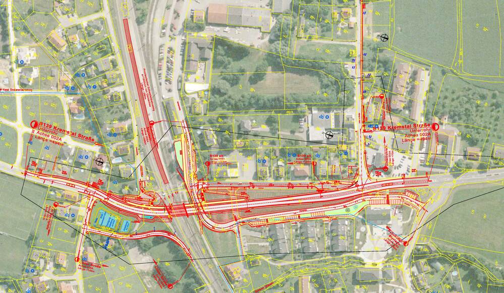 B139 Kremstalstraße, Bahnunterführung Unterrohr