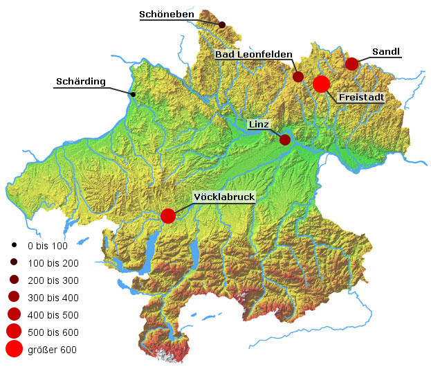 Cäsium-137 im Boden im Jahr 1992