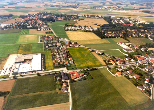 Landschaft mit intensivem Bodenverbrauch