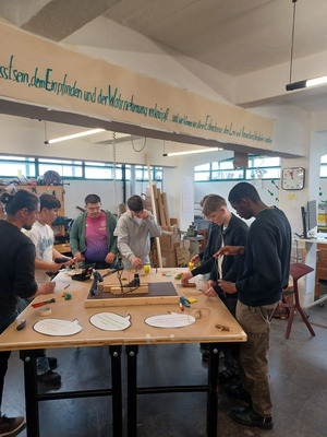 PTS Wels bei der Challenge 4: Zukunftsmaschine bauen - Bausteine für morgen