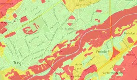 Ausschnitt DORIS-Karte PV-Freiflächen