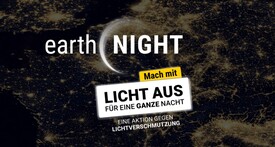 Screenshot der Earth Night Homepage 