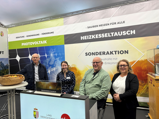 Stand der Direktion Umwelt & Wasserwirtschaft bei der Energiesparmesse 2026