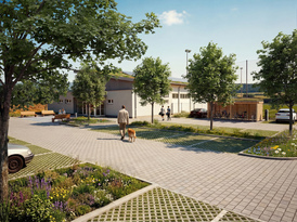 Visualisierung einer entsiegelten Fläche