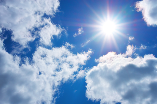 Wolken, Himmel, Sonne