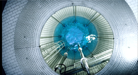 Wasserbrunnen von oben