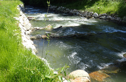 Aufgelöste Rampe in der Zeller Ache