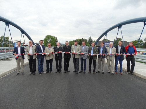 Eröffnung der Sebener Brücke über die Aist