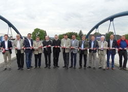 Eröffnung der Sebener Brücke über die Aist (Quelle: Gemeinde Naarn/Bayrhofer)