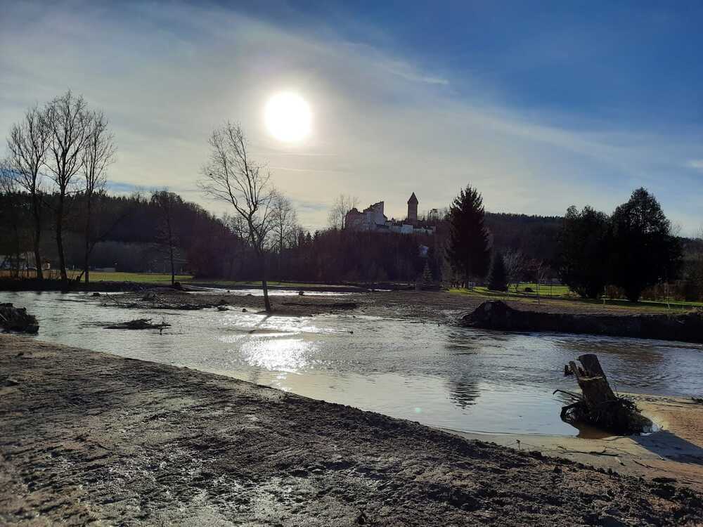 Hochwasserschutz Klam