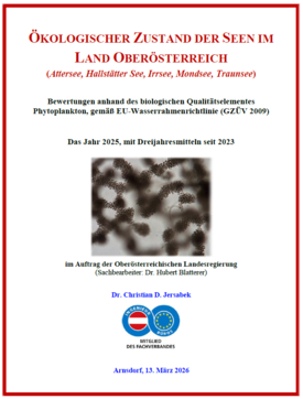 Ökologischer Zustand der Seen in OÖ 2025