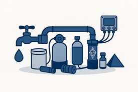 schemenhafte Darstellung Wasseraufbereitung