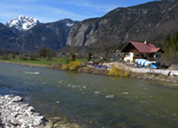 Errichtung einer Hochwasserschutzmauer (Quelle: Ressmann, Ingenieurbüro Neukirchen)