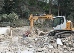 Abriss eines Gebäudes (Quelle: Land OÖ)