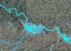 Informationsplattform Hochwasser (Quelle: Land OÖ, DORIS)