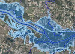 Überflutungsflächen aus DORIS (Quelle: DORIS)
