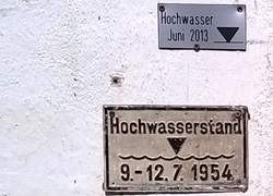 Hochwassermarken (Quelle: Land OÖ, Michael Gutmann)