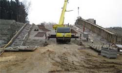 Betonarbeiten an der Überstromsektion (Quelle: Gewässerbezirk Braunau)