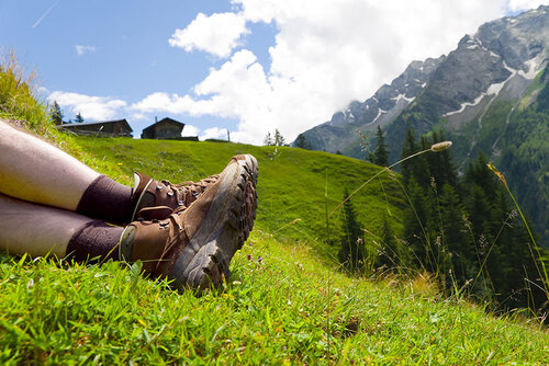 Wanderer im Zillertal - Alpen