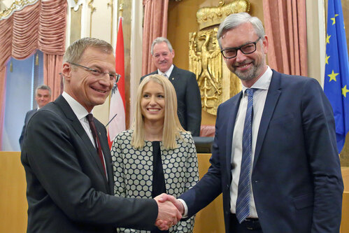 Angelobung von Landeshauptmann-Stellvertreter Dr. Michael Strugl, MBA und Landesrätin Mag. Christine Haberlander