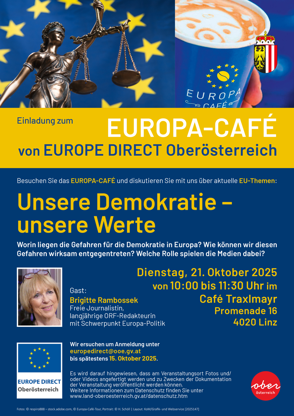 Einladung EuropaCafe am 21. Oktober 2025