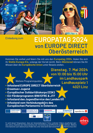 Plakat zur Veranstaltung Europatag 2024