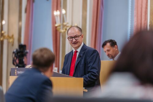 Landesrat Mag. Martin Winkler bei seiner Antrittsrede in der Landtagssitzung am 3. Juli 2025