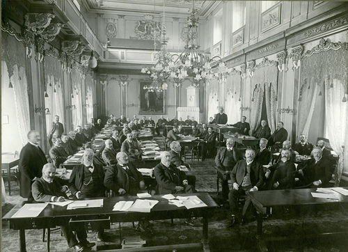 Landtagssitzung im Jahr 1908
