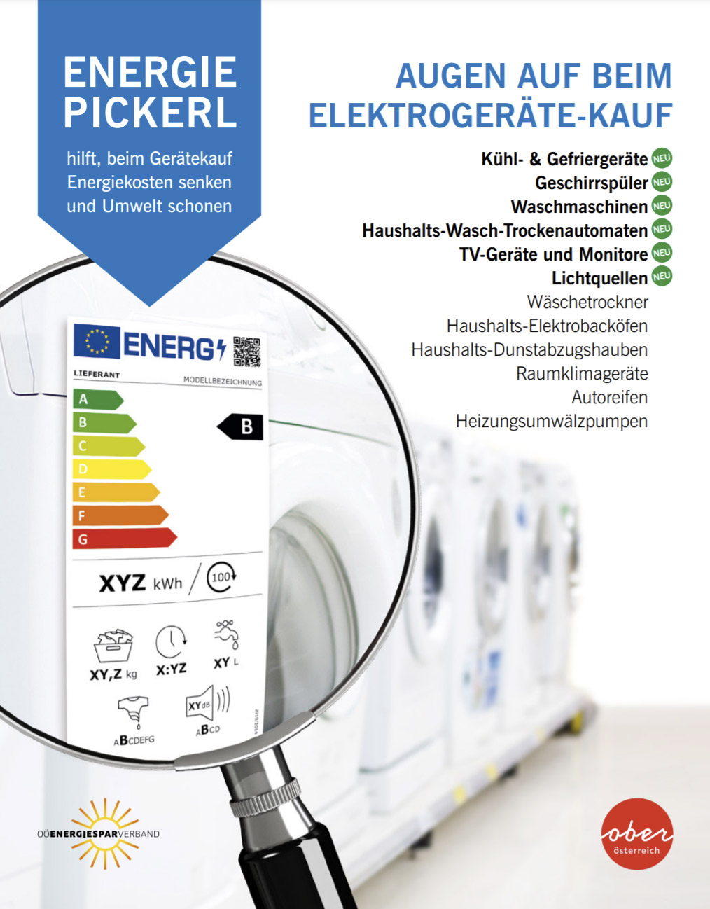 Energie-Pickerl - Augen auf beim Gerätekauf