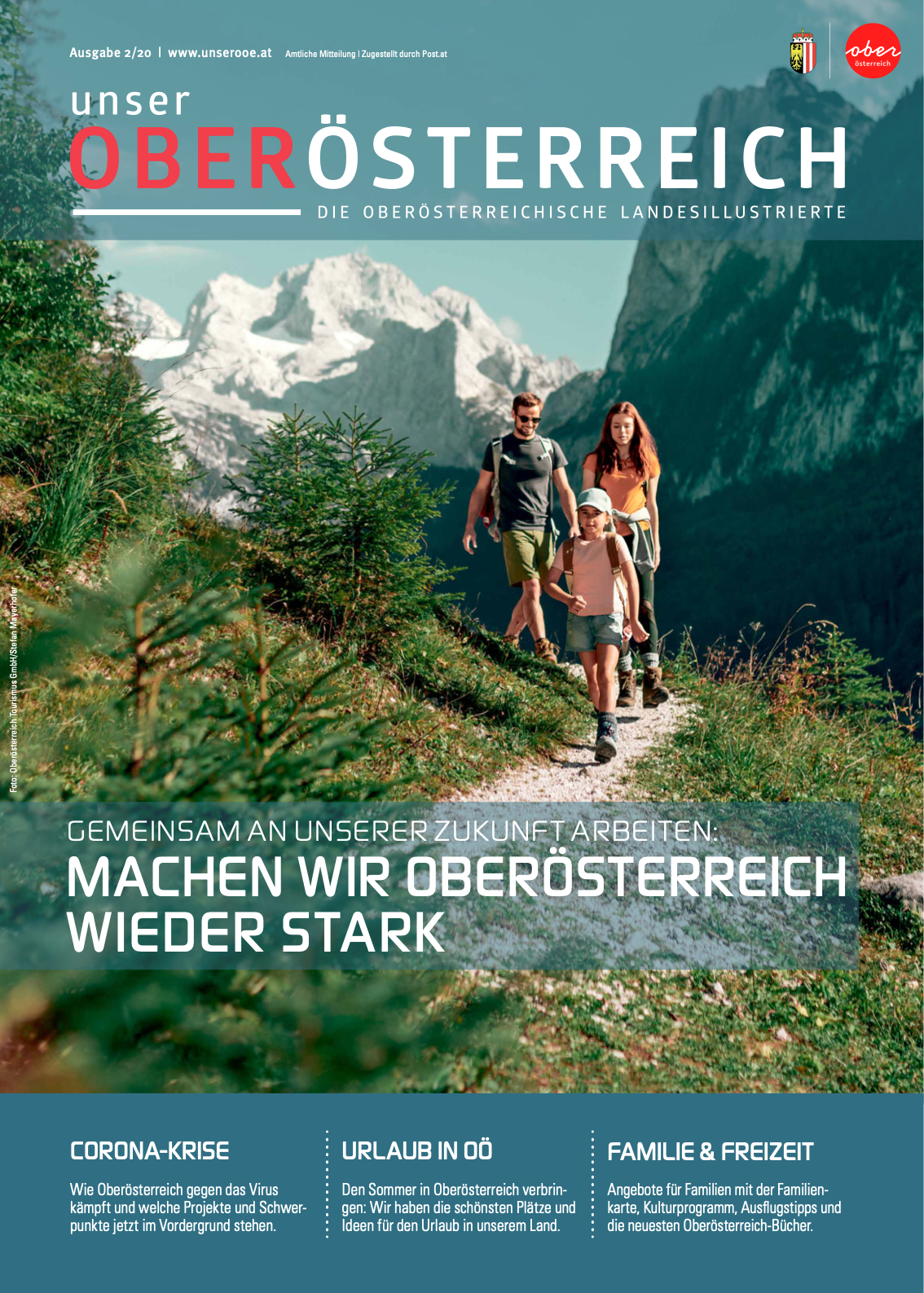 Deckblatt der aktuellen Ausgabe von Unser Oberösterreich Deckblatt der aktuellen Ausgabe von Unser Oberösterreich