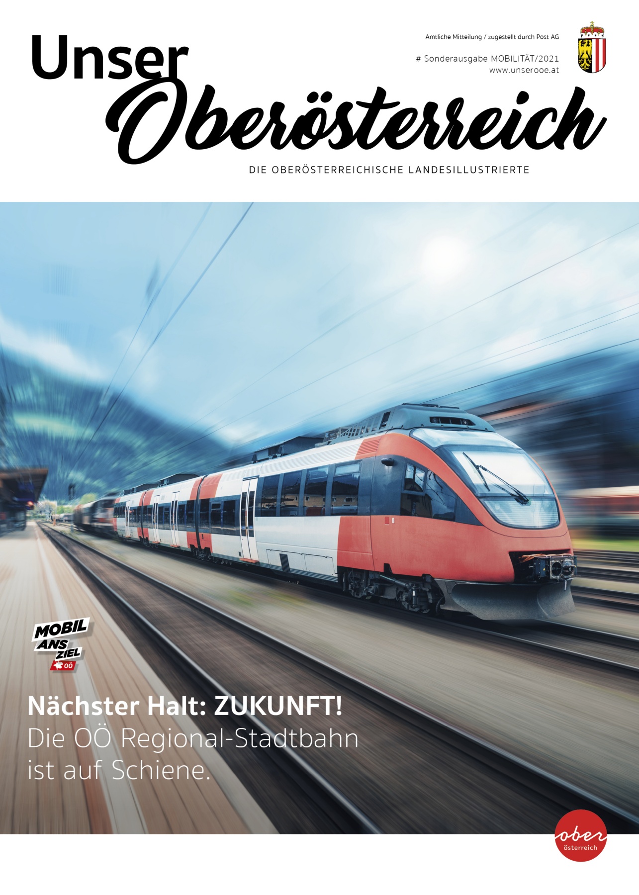 Deckblatt der aktuellen Ausgabe von Unser Oberösterreich Deckblatt der aktuellen Ausgabe von Unser Oberösterreich