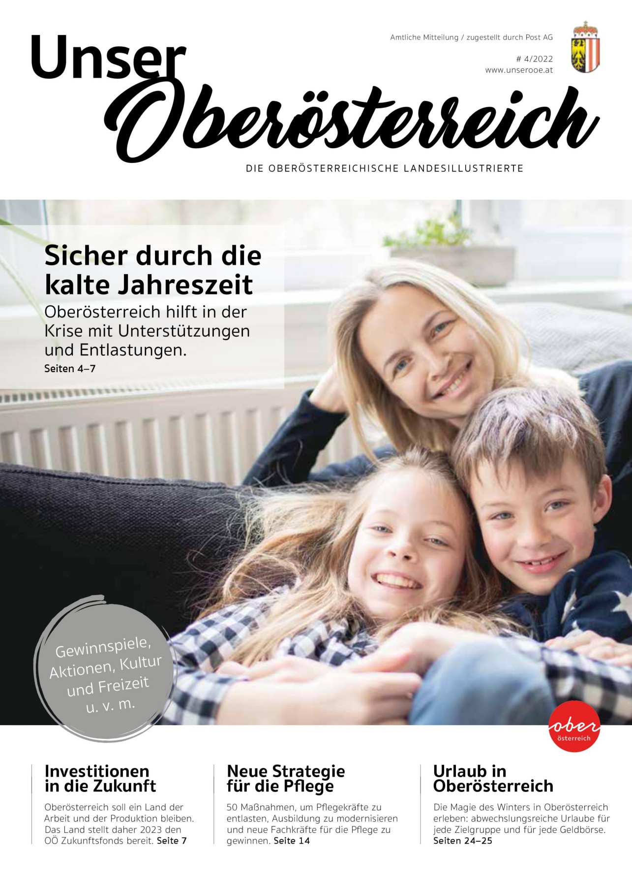Deckblatt der aktuellen Ausgabe von Unser Oberösterreich